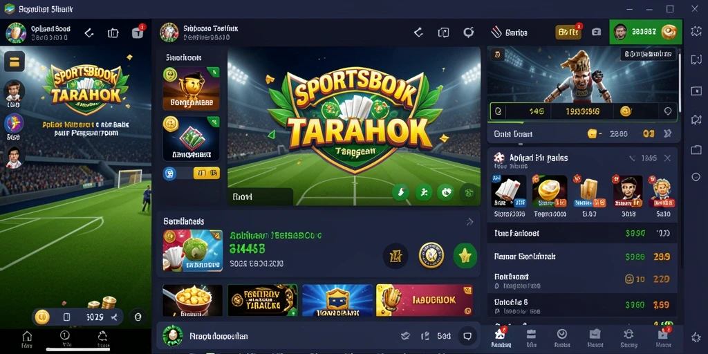 Tampilan menarik dari gameplay aplikasi Sportsbook 3446.