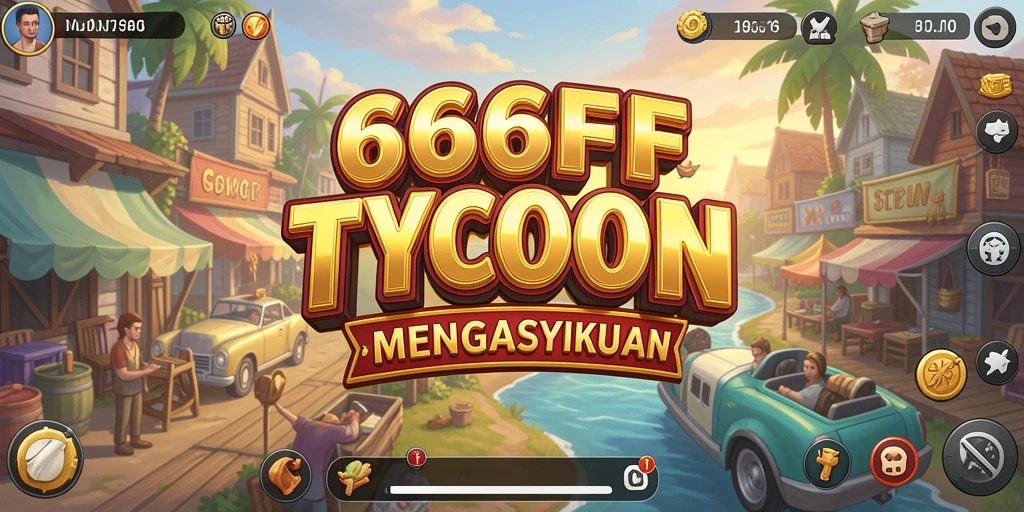 Tangkapan layar gameplay menunjukkan keseruan dalam membangun bisnis Tycoon.