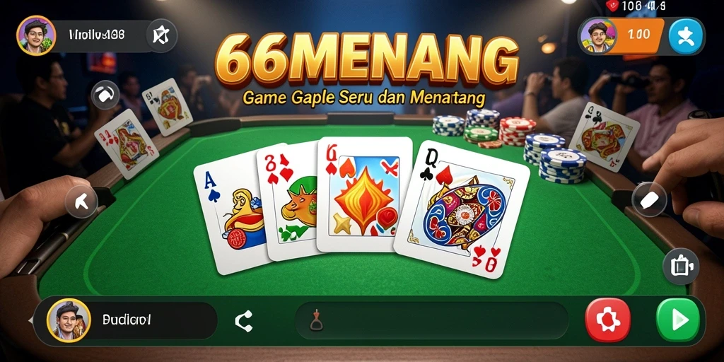 Gameplay seru dan kompetitif dalam Gaple.