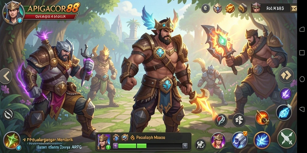 Tampilan gameplay ARPG yang mendebarkan dari APIGACOR88.