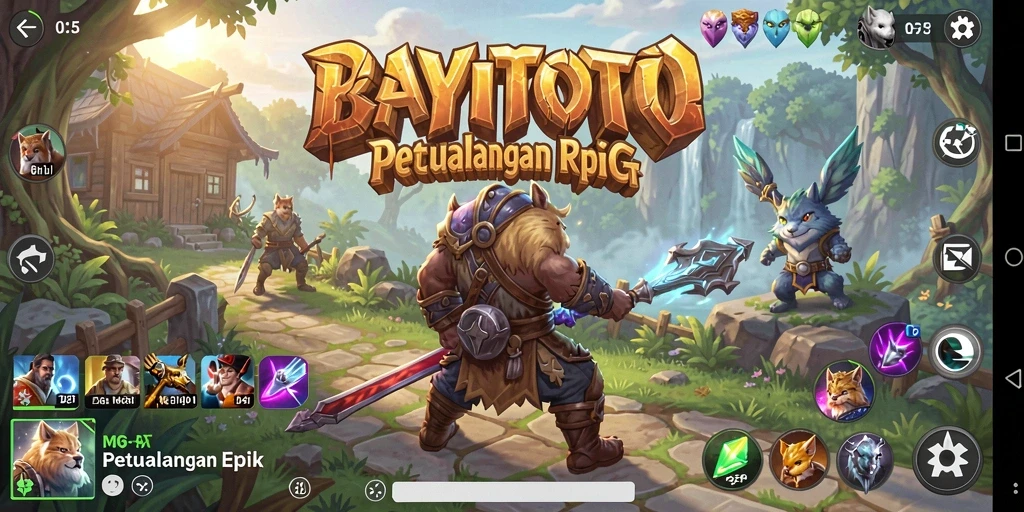 Screenshot gameplay BAYITOTO yang menunjukkan petualangan RPG yang seru.