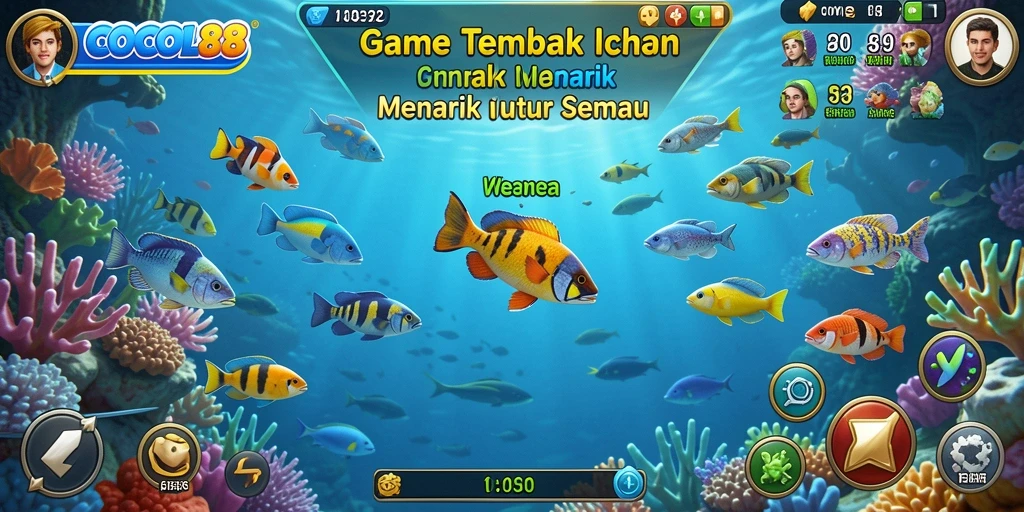Gameplay COCOL88 yang seru dan menegangkan saat berburu ikan.