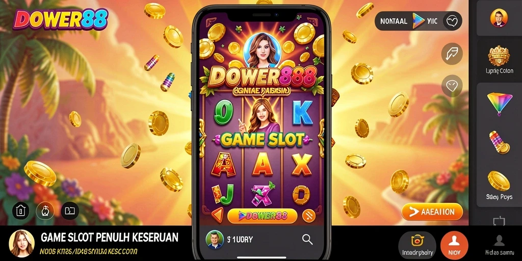 Tampilan gameplay DOWER88 yang menarik dan seru saat bermain slot.