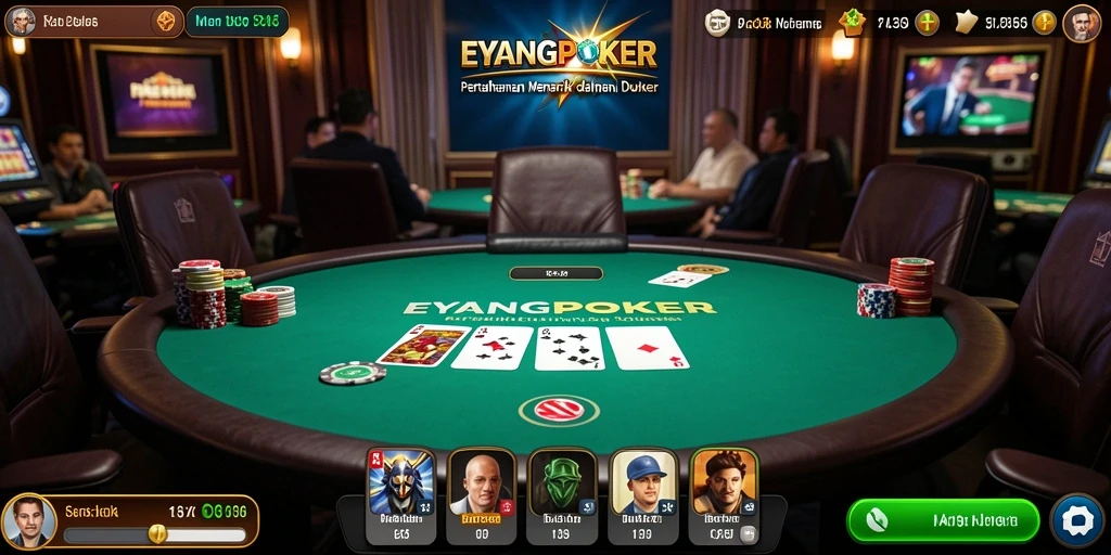 Screenshot <strong>EYANGPOKER</strong> menampilkan serangan menegangkan di Tower Defense.