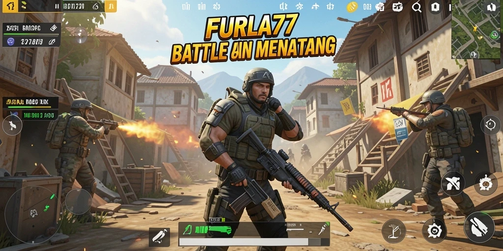 Gameplay seru dalam pertempuran Battle Royale FURLA77.