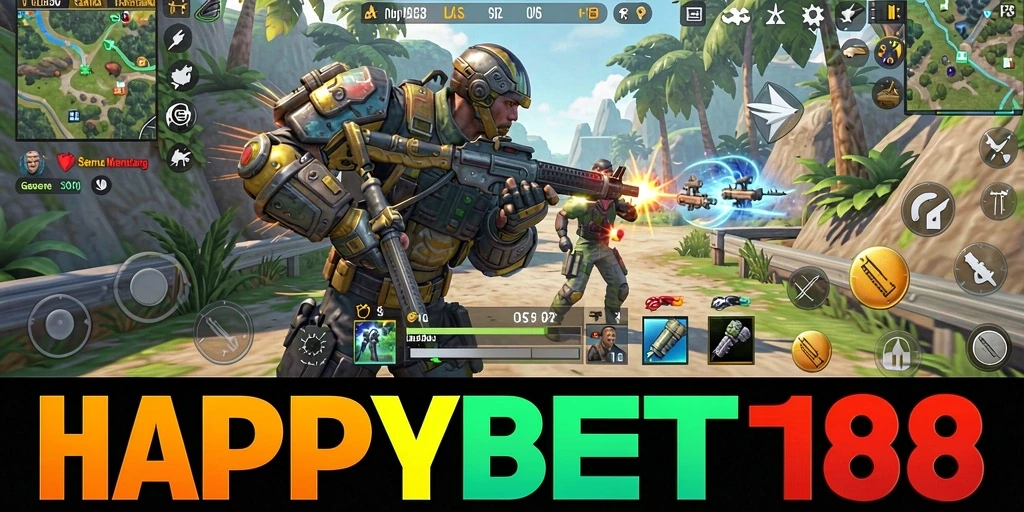 Tampilan gameplay seru dalam <strong>HAPPYBET188</strong> menunjukkan aksi mendebarkan dan strategi bertempur.