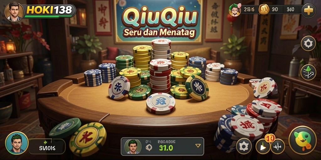 Screenshot HOKI138 menampilkan gameplay seru QiuQiu.