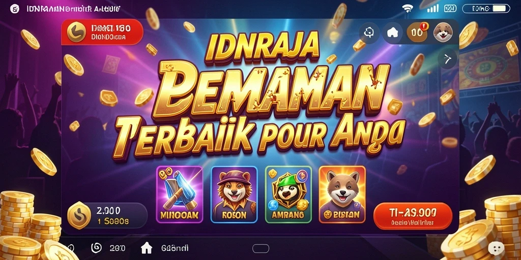 Tampilan gameplay Slot IDNRAJA yang mengasyikkan dan penuh warna.