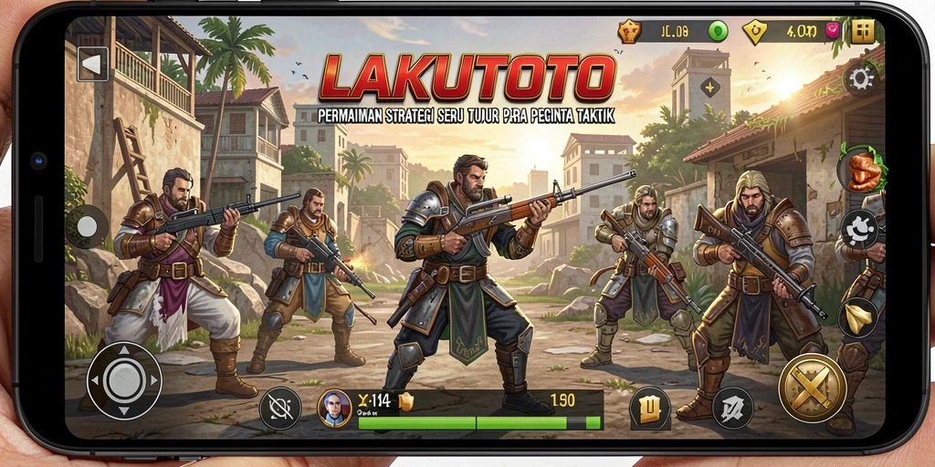 Screenshot gameplay LAKUTOTO yang menampilkan pertempuran strategi mendebarkan.
