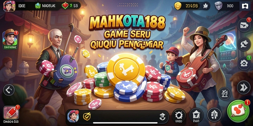 Tampilan gameplay QiuQiu yang menarik di MAHKOTA188.