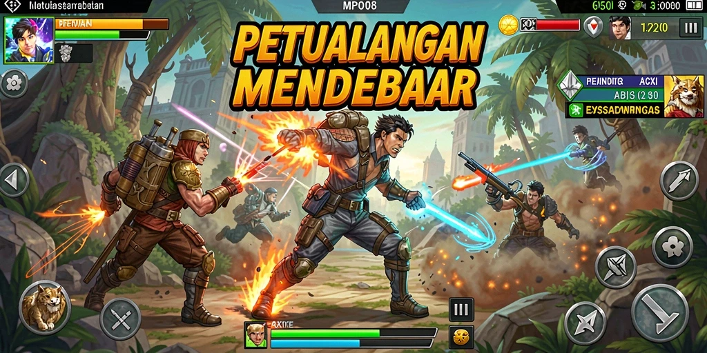 Screenshot MPO08 menampilkan aksi mendebarkan dalam gameplay.
