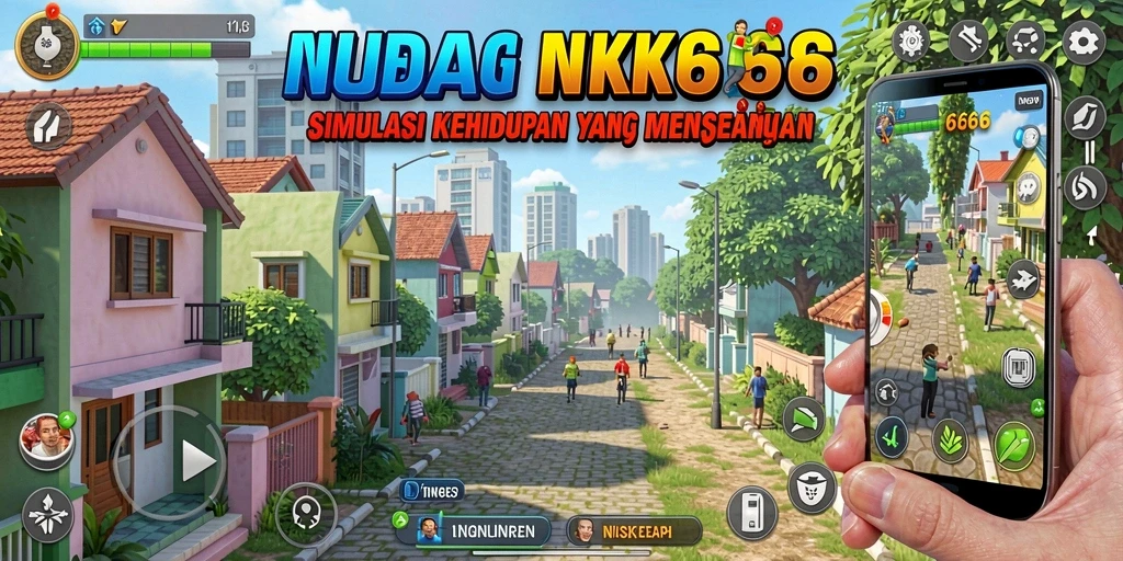 Tampilan gameplay NK666 yang menarik dan penuh warna.