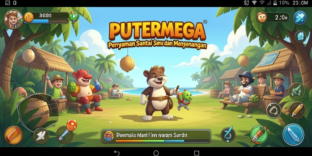 Tampilan menarik dari gameplay PUTERMEGA yang santai.