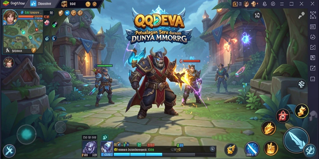 Tangkapan layar gameplay <strong>QQDEWA</strong> menampilkan aksi seru dan pertarungan mendebarkan.
