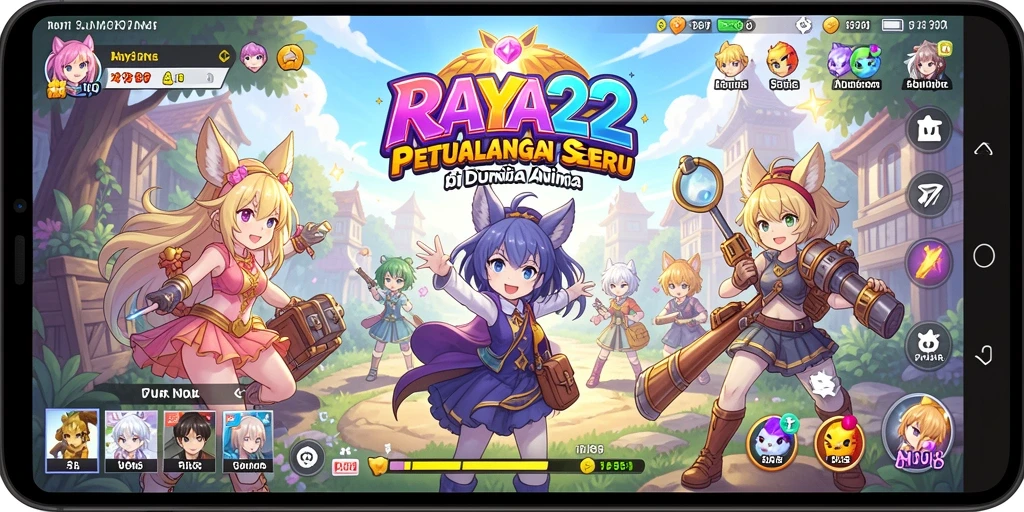 Tangkapan layar menampilkan pertempuran epik dengan karakter anime.