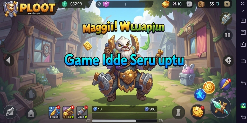 Tangkapan layar gameplay RPLOOT menunjukkan aksi seru yang menenangkan.