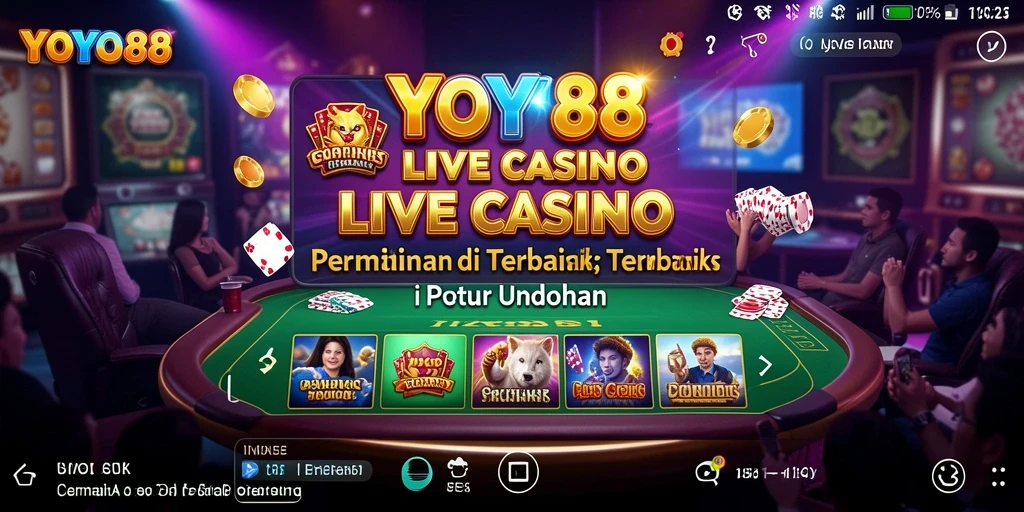 Tampilan menarik dari permainan Live Casino di YOYO88.